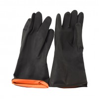 Malaysia black latex industrial safety gloves