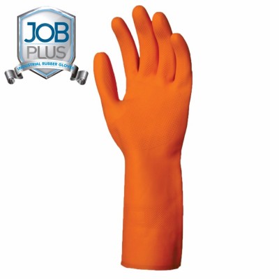 Factory direct supply thick orange excellent grip safety work protective gloves guantes de trabajo